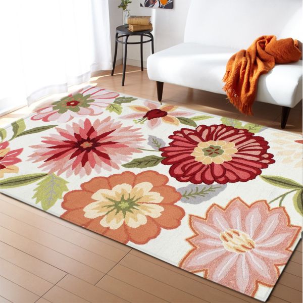 99.1*152.4cm Flower Pattern Room Rugs Washable Dining Room Floor Mat Floor carpet