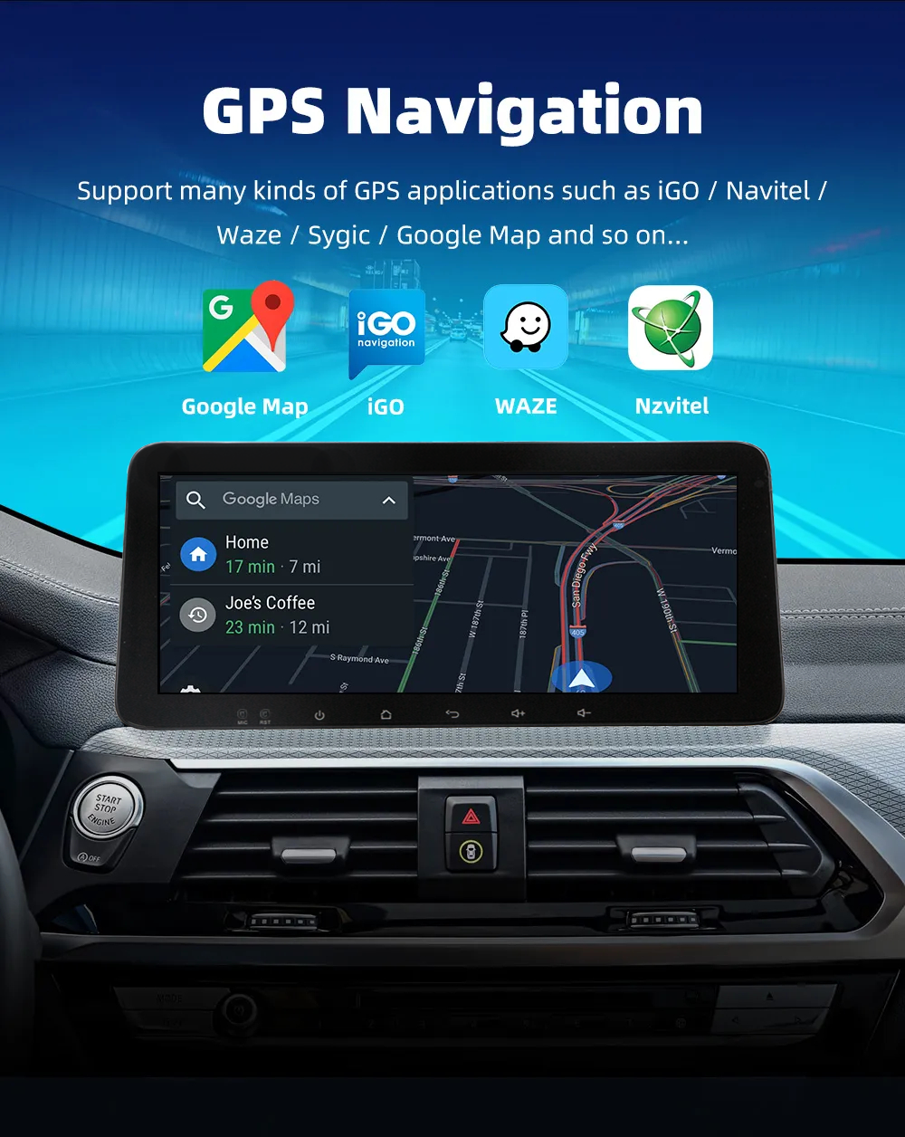 Universal 10.33 Inch Carplay 360 Camera Android12 Screen FM/USB/SD/Aux Radio Double Din Navigation GPS Car Stereo DVD Player 4 64G