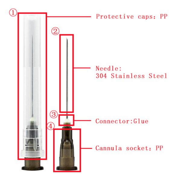27g 28g Medical Syringe Needles PP 29g 1 2 Inch Needle For Dogs