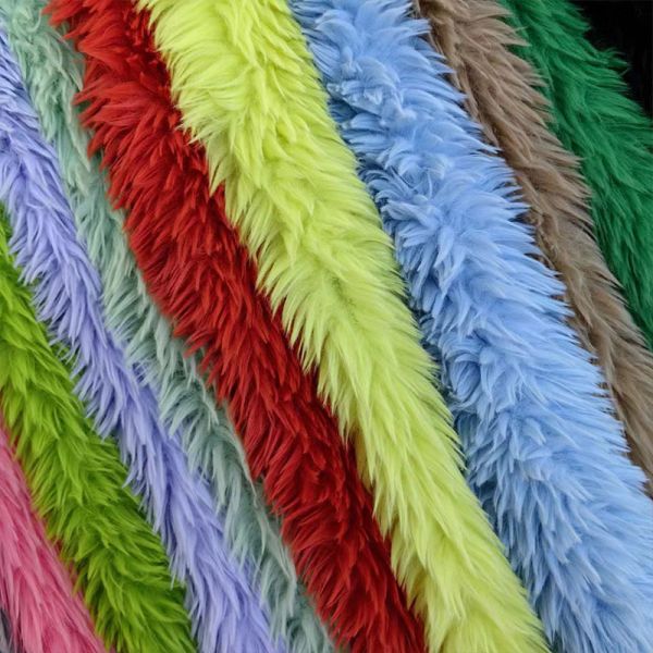Recycled 100% Polyester Cheap Long Hair Fur Fabric 30mm Plush Faux Toka Fur Fabric Clothing Women's Clothing Bag Men's Shoes