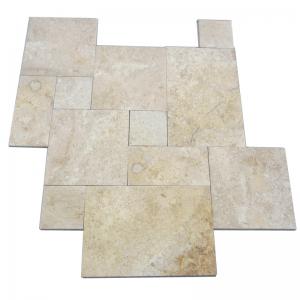 Cheap Honed Travertine Natural Slate Wall Tile , Rough Natural Stone Bathroom Tiles 12 X 6 wholesale
