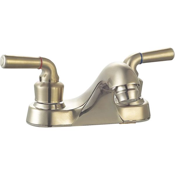 Drip Free Ceramic Cartridge 2 Handle Lavatory Faucet Centerset Sink Faucet