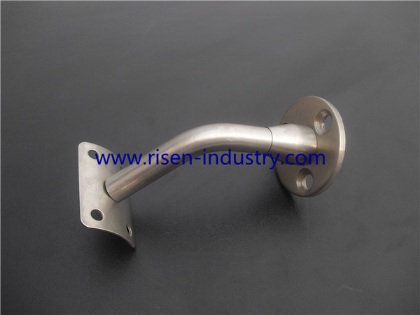 stainless steel Handrail bracket wall to rail connector RS307, finishing satin or mirror
