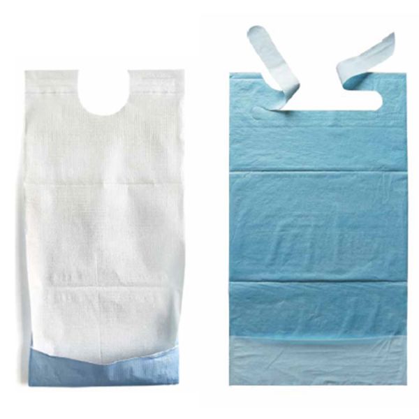 Wholesale Disposable Adult Bibs Waterproof With PE film