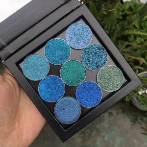Cheap 9 Color 26mm Round Eyeshadow Palette 150g Mineral Ingredient wholesale