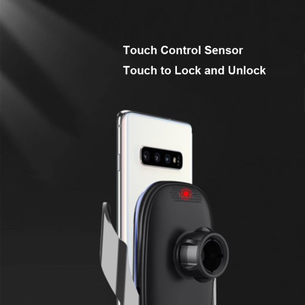 9V 2A Quick Wireless Charger Auto Clamping Phone Holder Charger