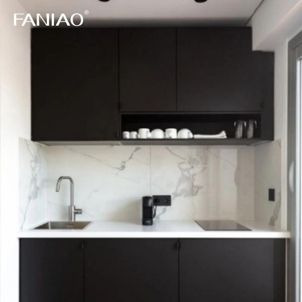 Simple Functional Kitchen Cabinet Mini Kitchenette for Apartment Project