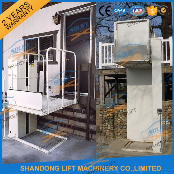 300kgs 3M Wheelchair Platform Lift Disable Wheelchair Lift Elevator For Home Use