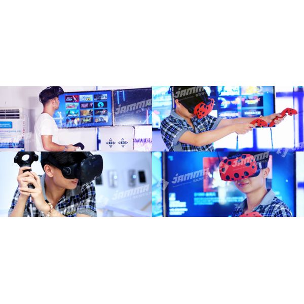 2 X 42" Monitor Virtual Reality Platform Double Self Service Arcade Machine 50 Interactive VR Games