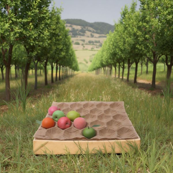 Wholesales Customized Disposable Apple Fruit Kraft Paper Packing Protective