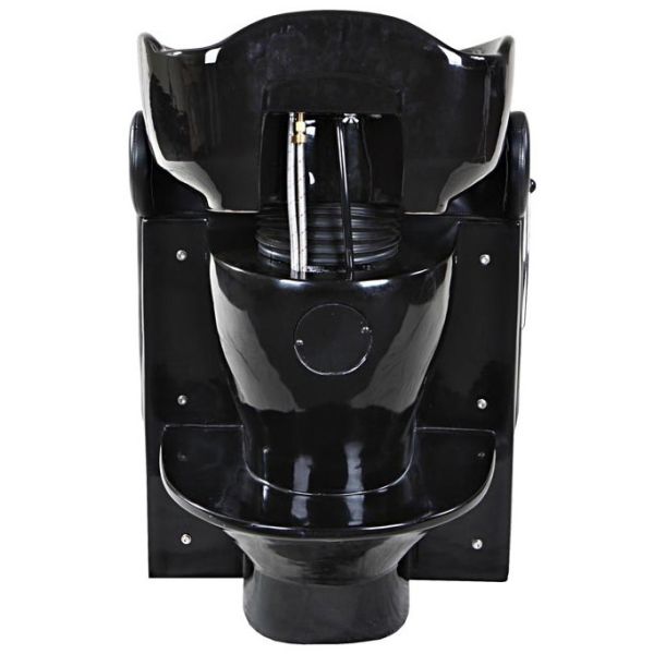 Commercial Salon Backwash Unit Pu Leather , Hydraulic Shampoo Sink And Chair