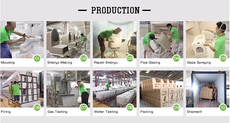 Bathroom Washdown Wall Mounted Toilet Single Piece With P Trap 180mm