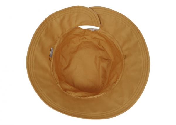 Customized printing yellow sun block sunshade adult female bucket hat