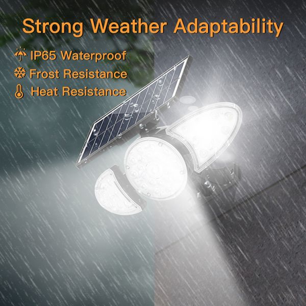 Waterproof Solar Wall Lights Pure White LiFePO4 Battery Solar Outdoor Pathway Lights
