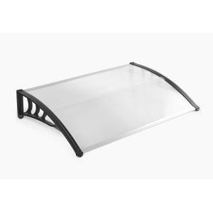 Clear Outdoor Polycarbonate Awning Aluminum Alloy Frame Environment Friendly