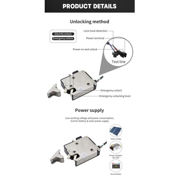 0.72W Stainless Steel Cabinet Lock , 60mA Cabinet Locker Locks
