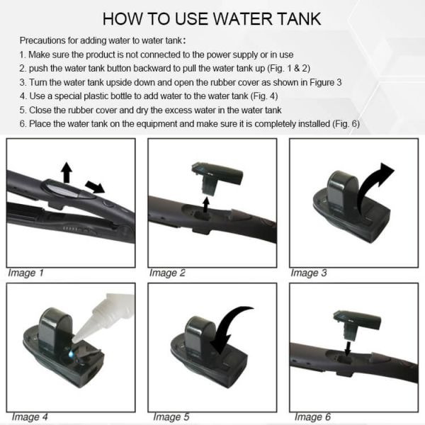 CE / ROHS / FCC Professional Steam Hair Straightener Fast PTC Heating Flat Iron