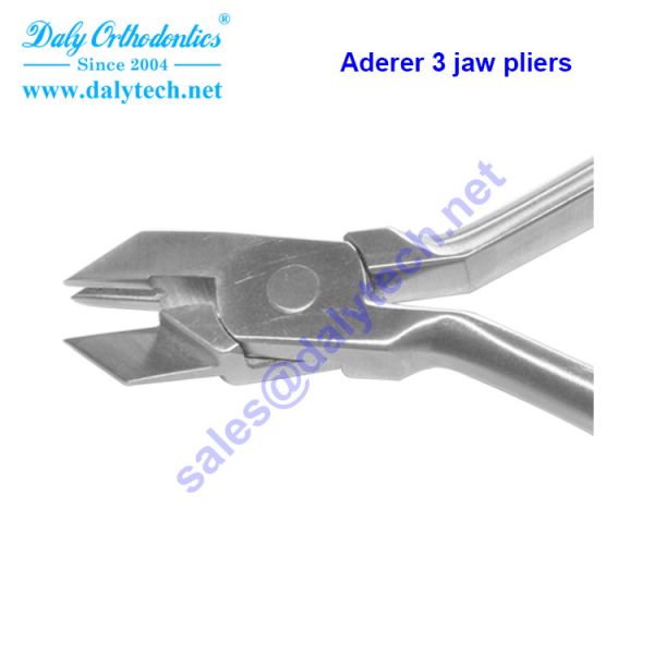 Aderer three jaw pliers of orthodontic pliers from dental supplies