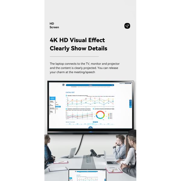 7 In 1 USB C HUB Multifunction Ports Fast Transmission 60W 4K 30Hz