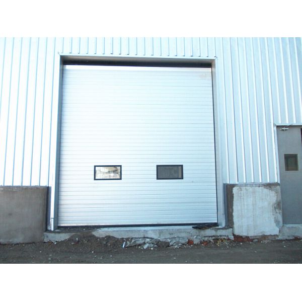 Standard PVC Exterior Industrial Sectional Doors With Single Phrase , Vertical Lift Door