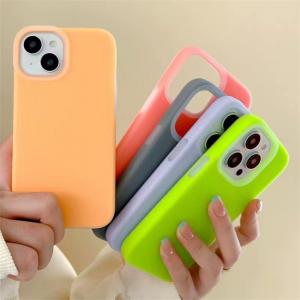 Cheap Skin Friendly Jelly Liquid Cell Phone Silicone Case With Soft Microfiber Lining For Iphone 15 Pro wholesale