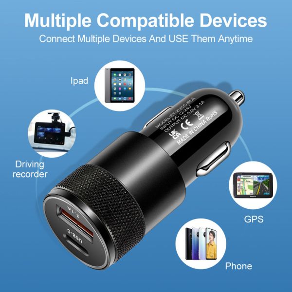 5V 3.1A USB Car Charger Fast 15W Power For IPad Macbook Iphone