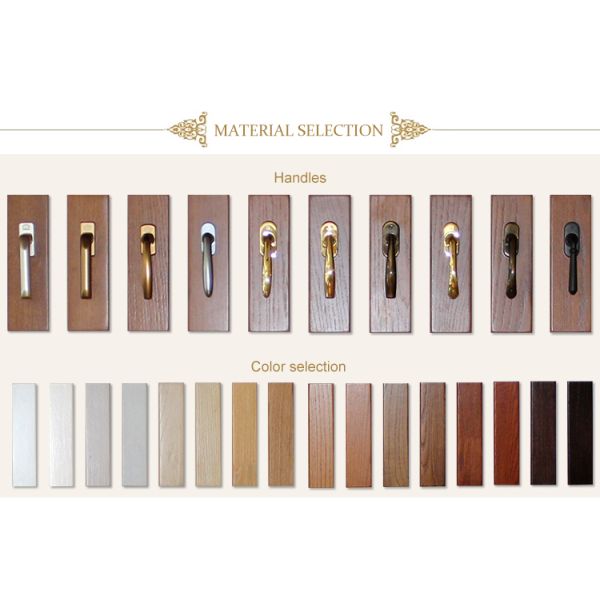 French Style Wood Aluminium Frame Windows Inward Swing Arched Casement Windows