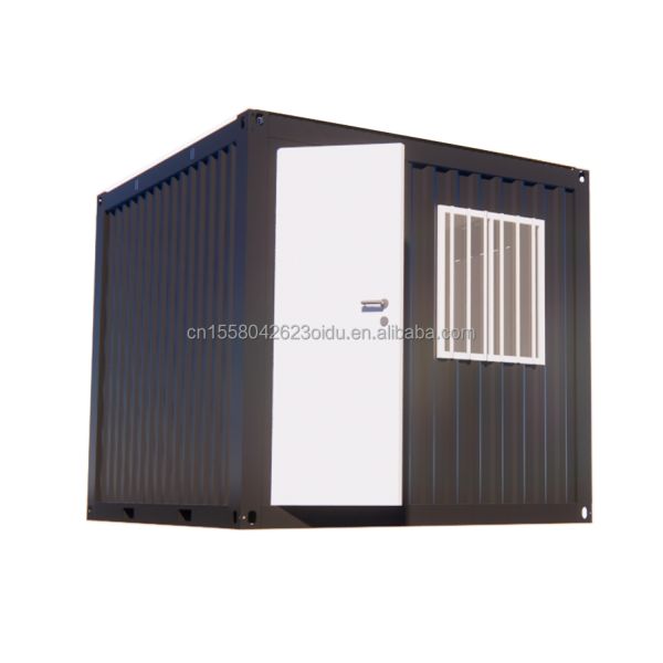Outdoor Tiny Home 10ft Prefabricated Steel Sentry Box Container Guard House with 50/75/100mm Wave Sandwich Panel Wall