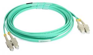 SC UPC Duplex Fiber Optic Patch Cord Single Mode And Multimode Fiber Optic Cable