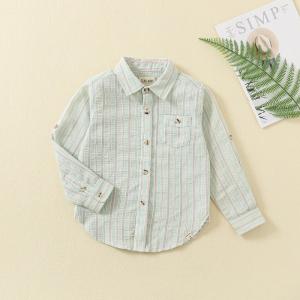 Cheap gentleman jack clothing dress shirt fine cotton school full sleeves toddler kids simple shirts for boy wholesale