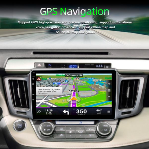 10.1 Inch Toyota Android Car Stereo Android11 Car Stereo GPS Navigation For Toyota RAV4 2013-2017