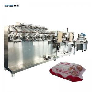 Cheap 9.6 KW 3300KG Baby Wipe Packing Machine For Plastic Packaging 30-120 Piece wholesale