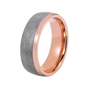 Unique Pattern 6mm Brushed Tantalum Ring Jewelry Mens Tantalum Wedding Band