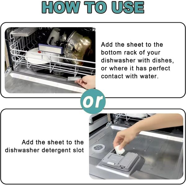 ODM Eco Friendly Dishwasher Sheets No Phosphorus Convenient And Effective