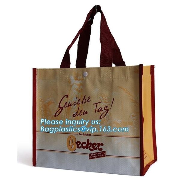 Promotional Cheap Polypropylene Die Cut Laminated TNT Tote PP Woven Shopping Bag,Europe Standard bopp Laminated China PP