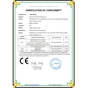 Shenzhen Fionexx Technologies Ltd Certifications