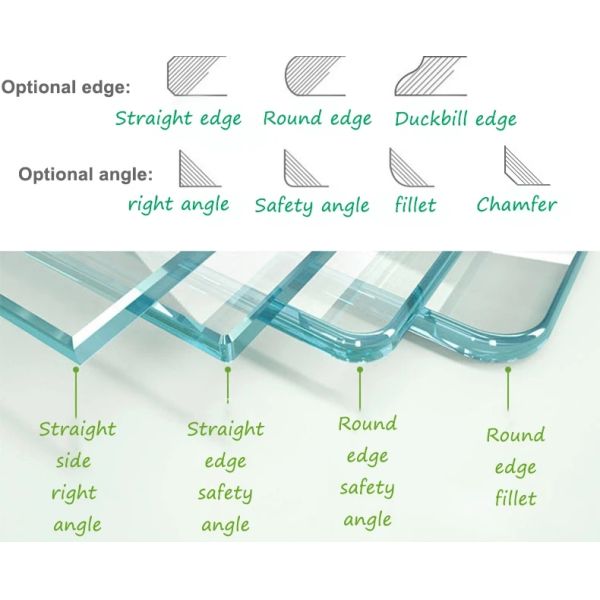 EN12150/CE/SGCC/Australian Certificate Fixed Radius Tempered Glass Shower Doors