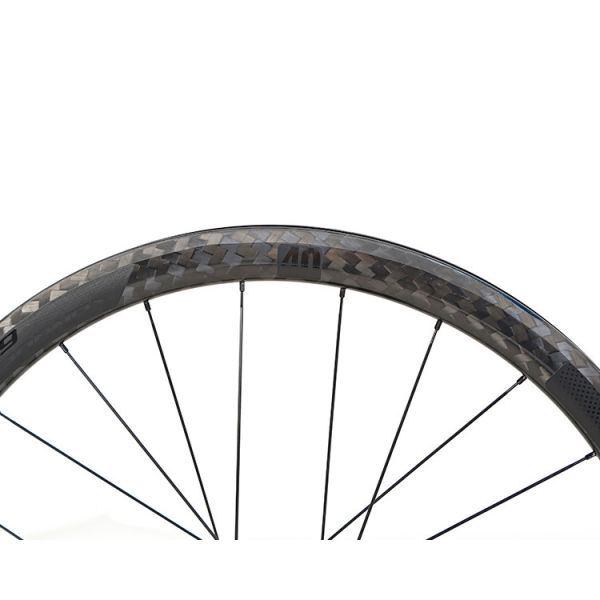 700x25C Carbon Road Bike Wheelset , 40mm Carbon Wheelset For Bicycle