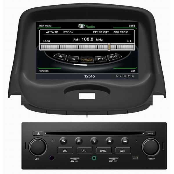 Ouchuangbo S100 7&quot;Car Touch Screen DVD Radio For Peugeot 206 2008-2012 With Auto GPS Navigation iPod