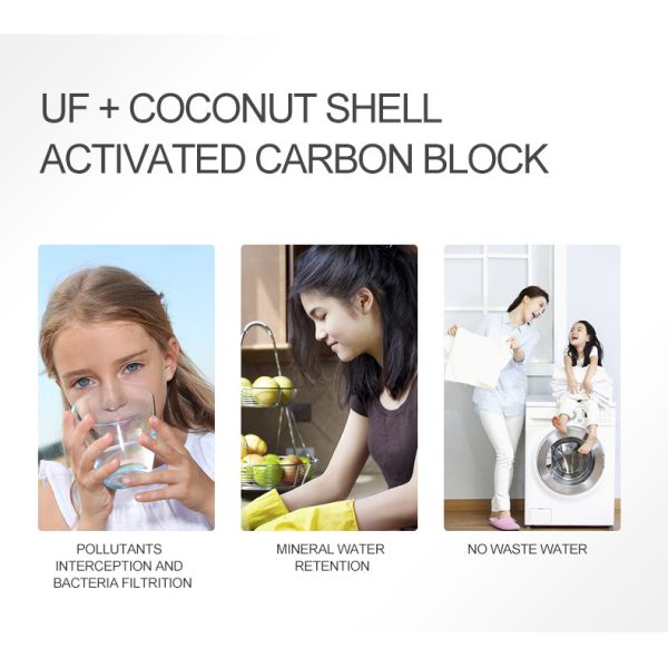 Household Under Sink UF Plus Water Purifier , 0.01um Ultra Water Filter System