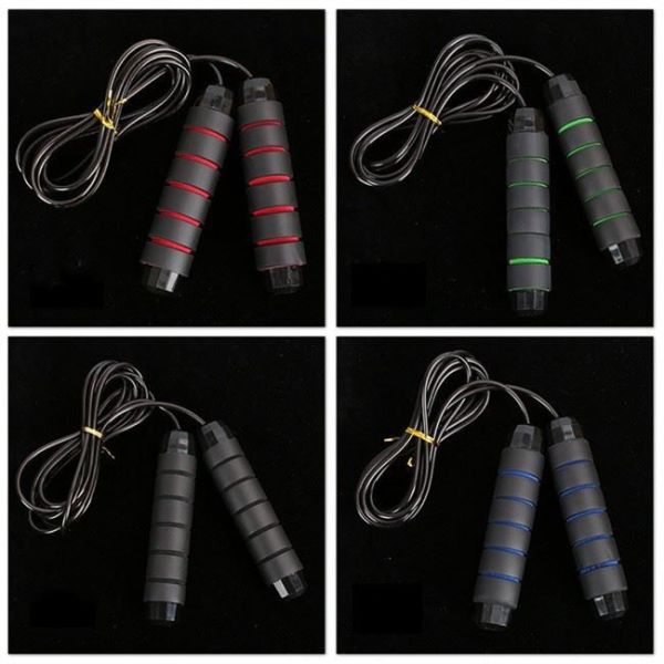Skipping Rope with Ball Bearings Rapid Speed Jump Rope Cable and 6”Memory Foam Handles Ideal for Aerobic Exercise