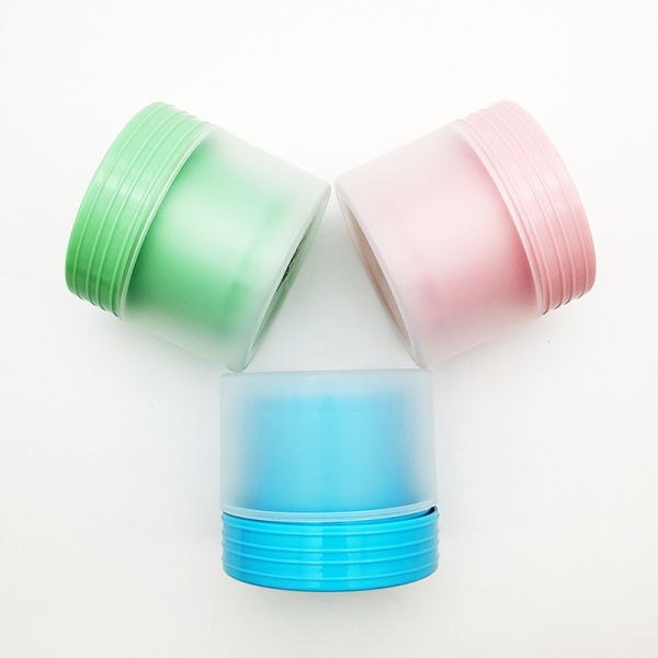 Custom Color 80g Matt Double Layer PP Plastic Round Cream Jar with 20 Days Lead Time