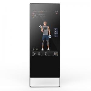 Cheap 43 inch touch screen media player magic interactive android Fitness gym workout smart mirror advertising wholesale