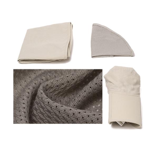 Men Women SPF 50+ UV Protection Safari Sun Hat with Adjustable Straps 100%ployester black