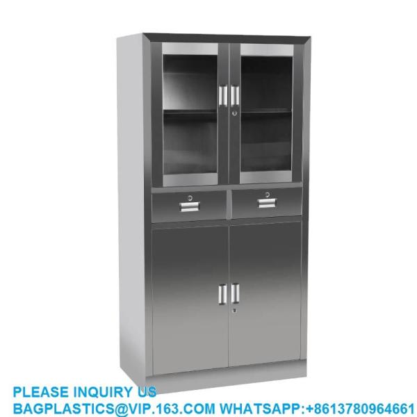 Lab Furniture Supplies Factory Customized 5 Doors Metal Stainless Steel Cabinet For Laboratory