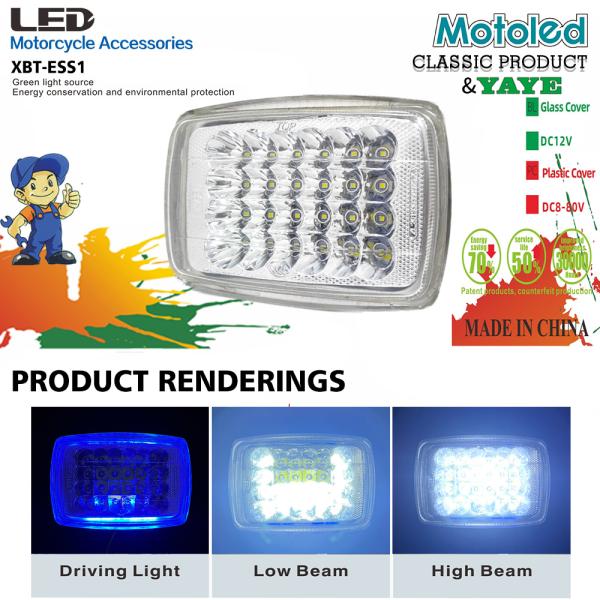 CD70 CG125 Motorcycle LED Headlight with DRL and Turn Signal