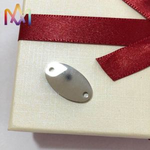 SS304 Oval Pendant Thickness 1MM For DIY Jewelry