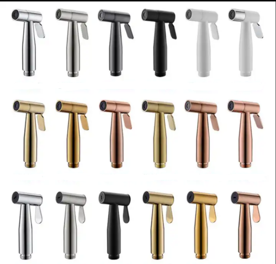 Handheld Stainless Steel Bidet Sprayer Sustainable Design Style For Modern Bathrooms