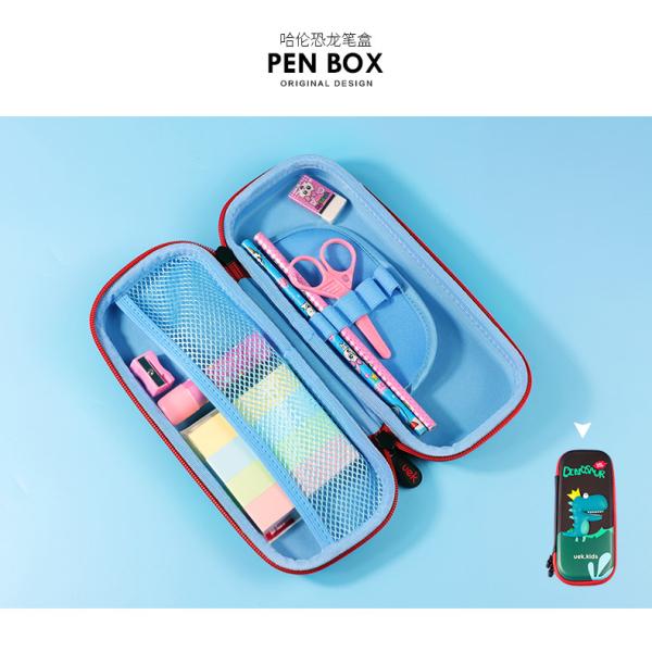 Cute Large Pencil Case , Customized Logo Canvas Pencil Pouch With Zipper