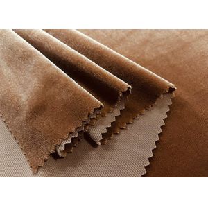 320GSM Micro Velvet Fabric / 92% Polyester Velvet Fabric for Home Textile Bronze